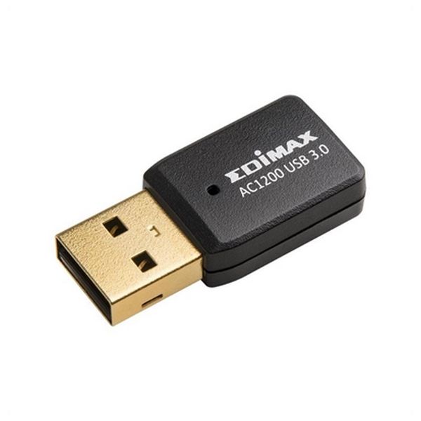 Tarjeta de Red Wifi Edimax EW-7822UTC AC1200 USB 3.0 USB Negro