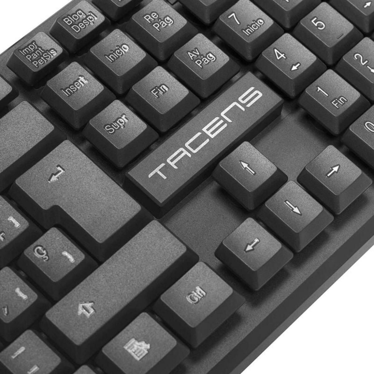 Bild von Keyboard Tacens AK0ES Black Spanish Qwerty
