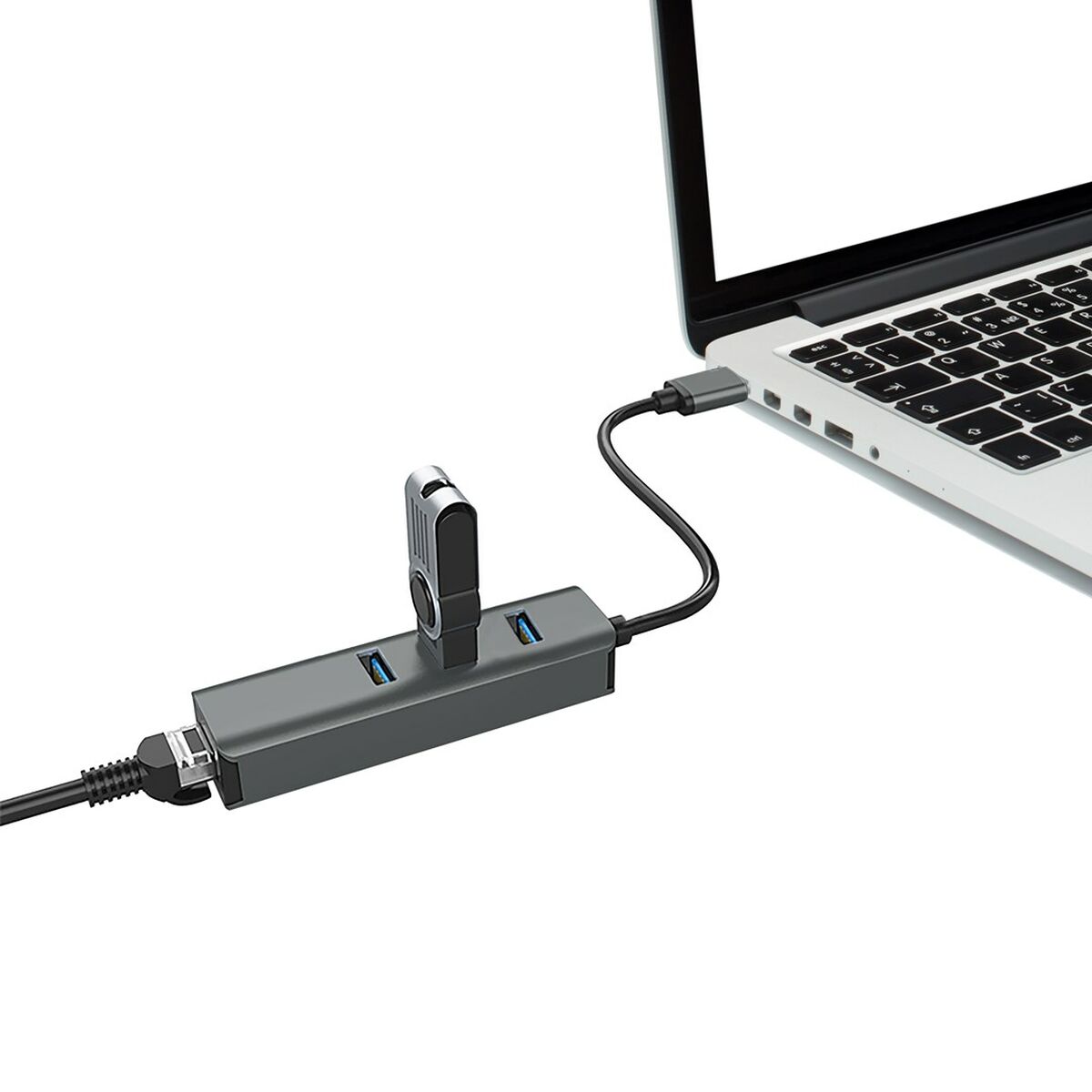 Afbeeldingen van USB Hub Vakoss TC-4502X Grey