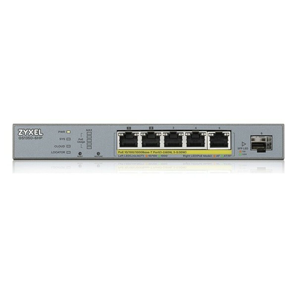 Obrazek Switch ZyXEL GS1350-6HP-EU0101F 12 Gbps