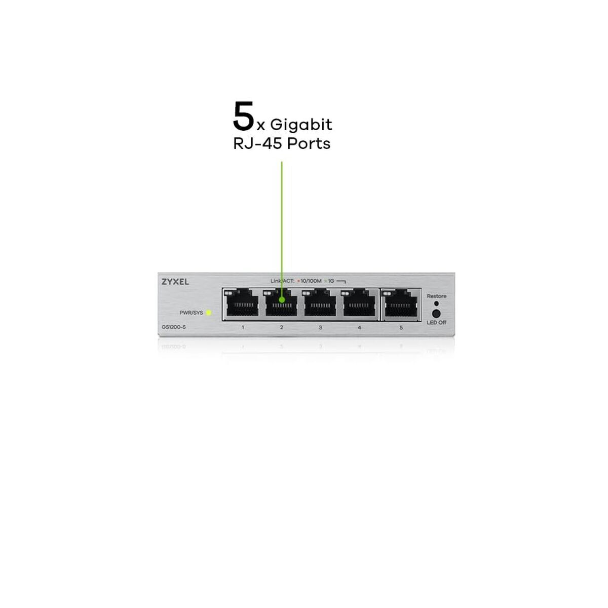 Bild von Switch ZyXEL GS1200-5V3-EU0101F