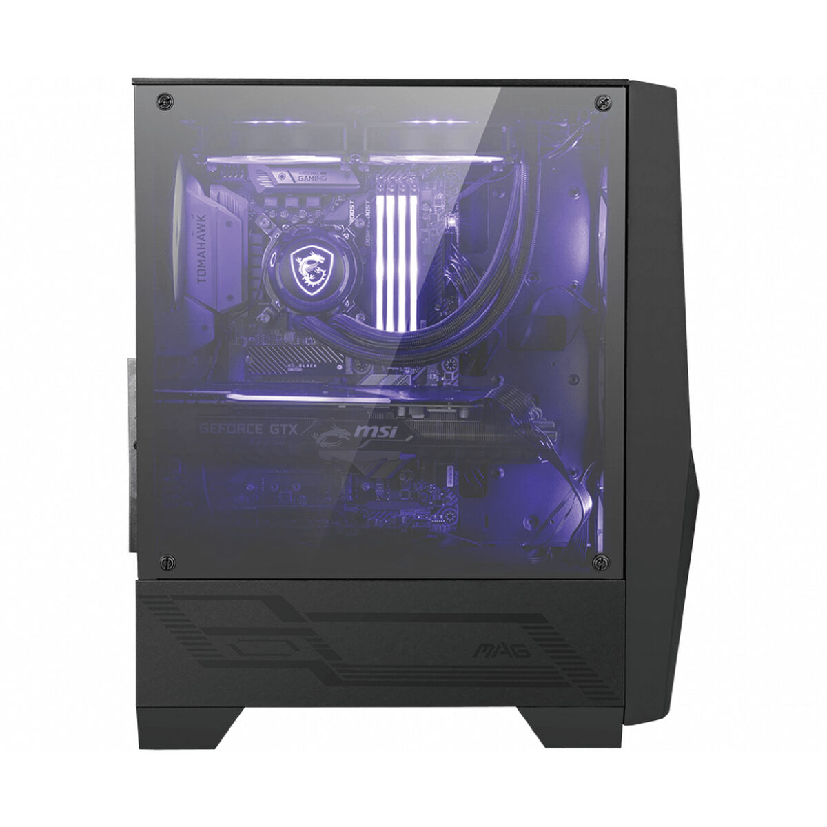 Image de ATX Semi-tower Box MSI MAG FORGE 100M Black Purple