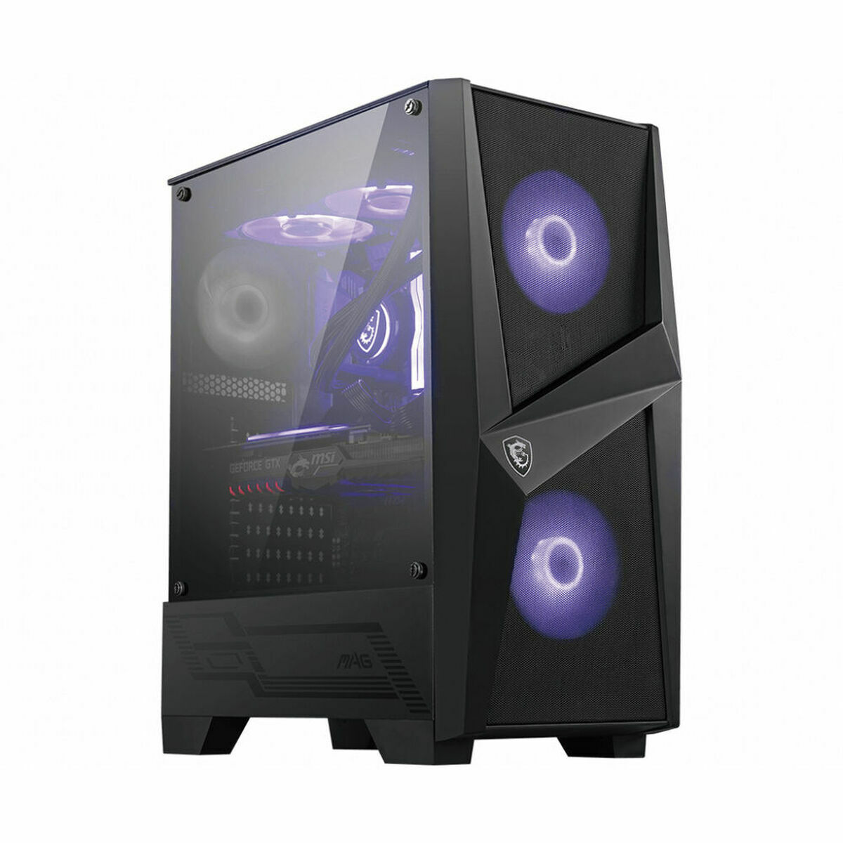 Image de ATX Semi-tower Box MSI MAG FORGE 100M Black Purple