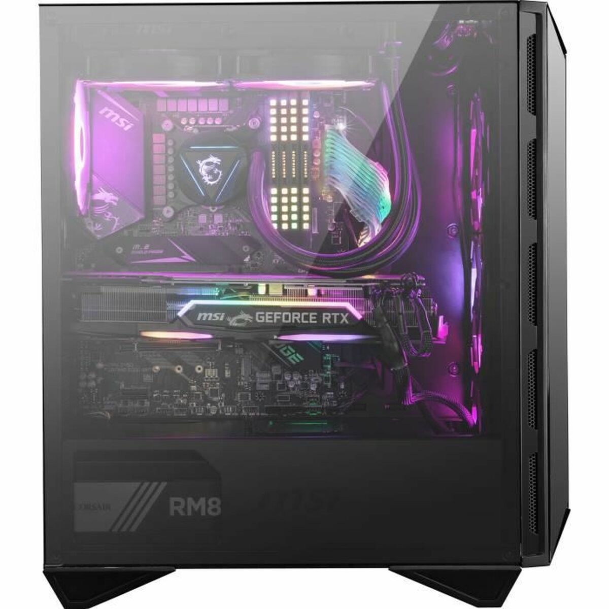 Afbeeldingen van ATX Semi-tower Box MSI MPG GUNGNIR 110R ARGB Black