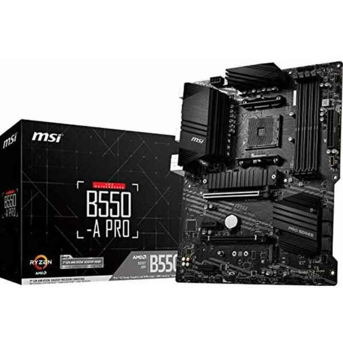 Picture of Motherboard MSI 7C56-002R ATX AM4 AMD AM4 AMD AMD B550