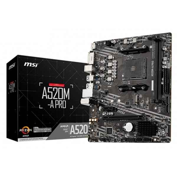 Motherboard MSI A520M-A PRO mATX DDR4 AM4 AMD AM4