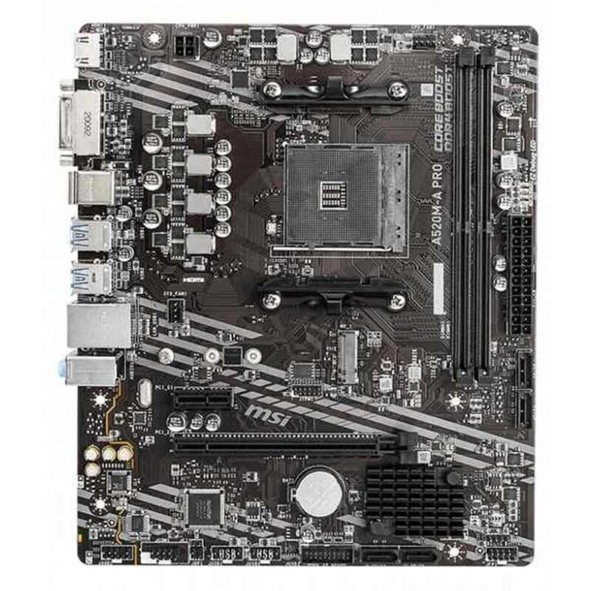 Picture of Motherboard MSI 7C96-001R mATX DDR4 AM4 AMD® A520 AMD AMD AM4