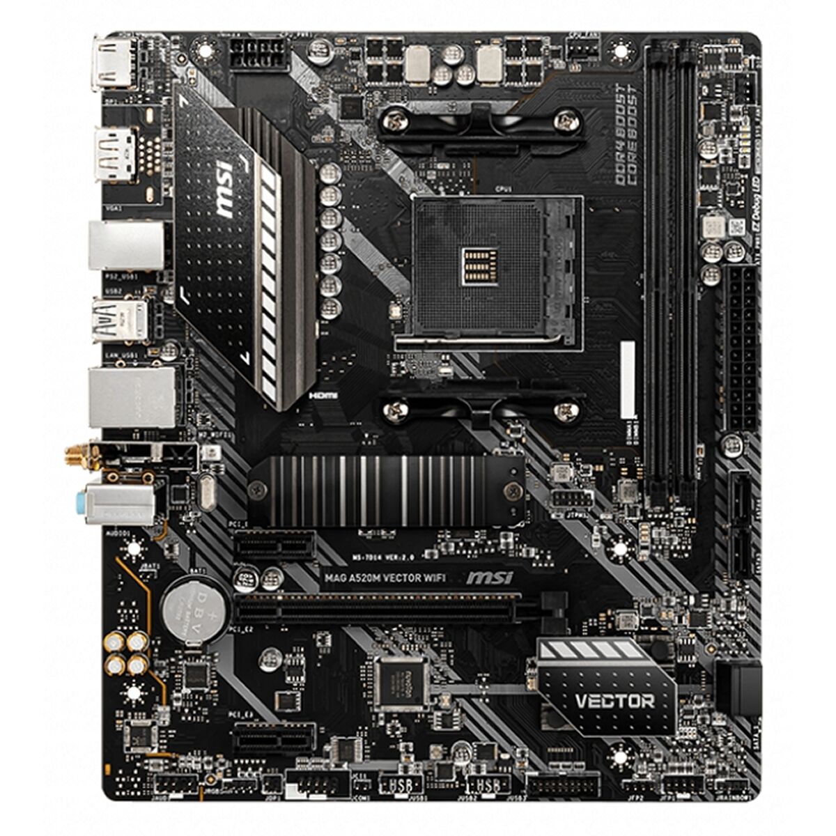 Kép Motherboard MSI MAG A520M VECTOR WIFI AMD A520 AMD AM4
