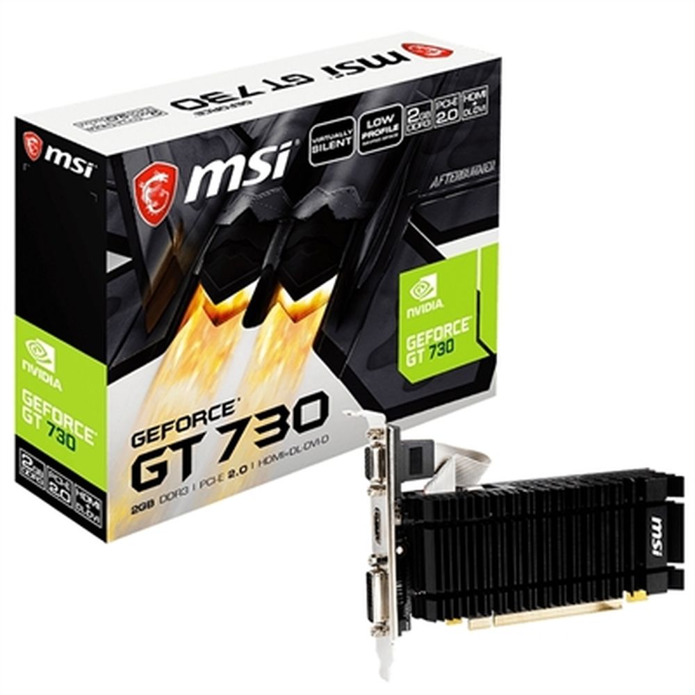 Graphics card MSI N730K-2GD3H/LPV1 NVIDIA GeForce GT 730 2 GB RAM GDDR3