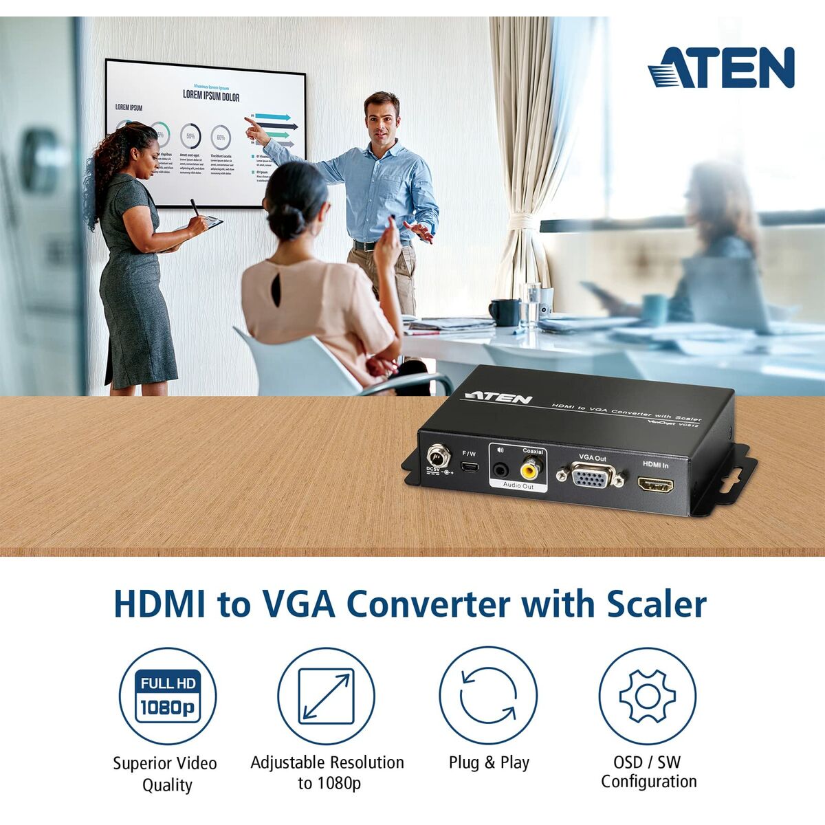 Kép Adaptor Aten VC812-AT-G
