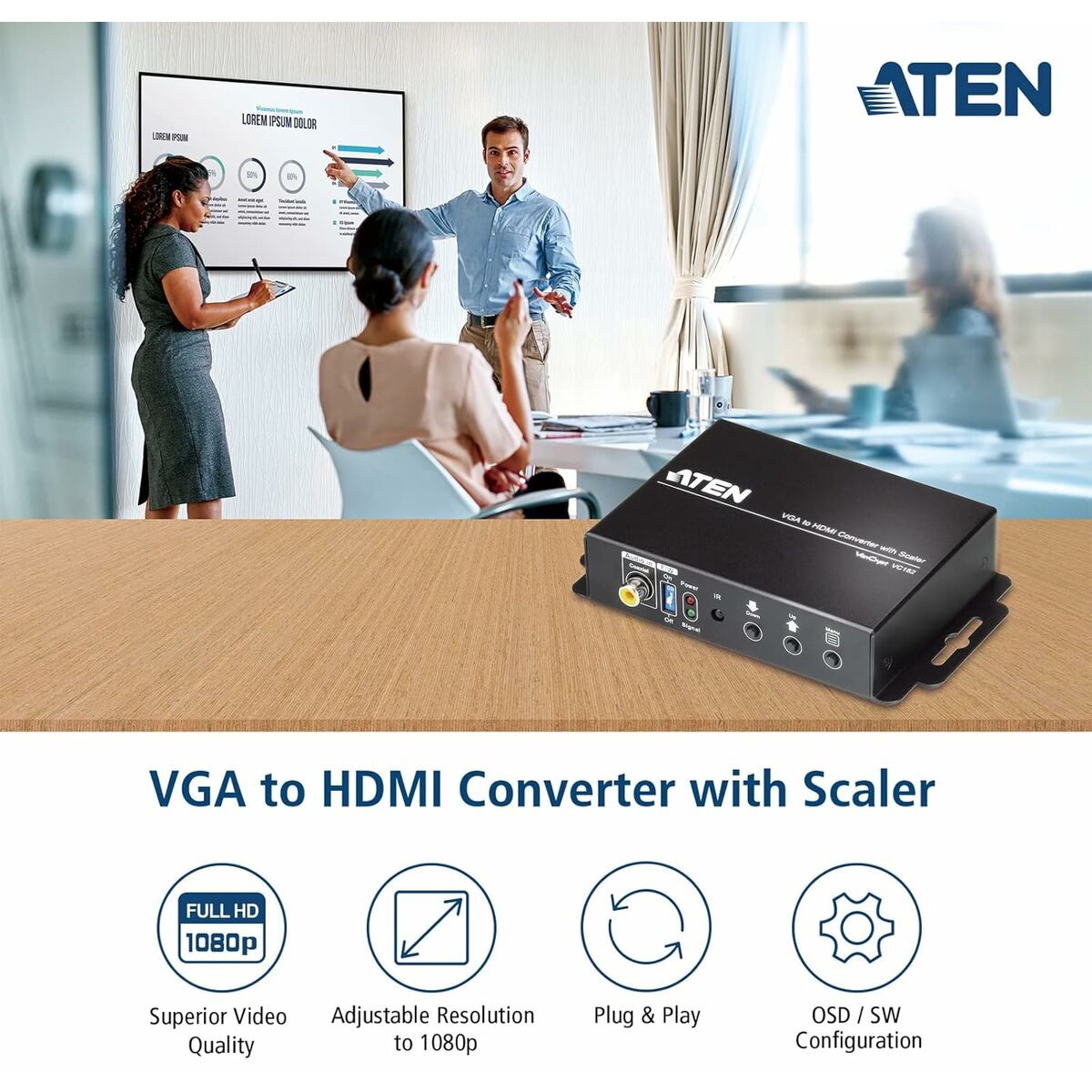 Kép Adaptor Aten VC182-AT-G