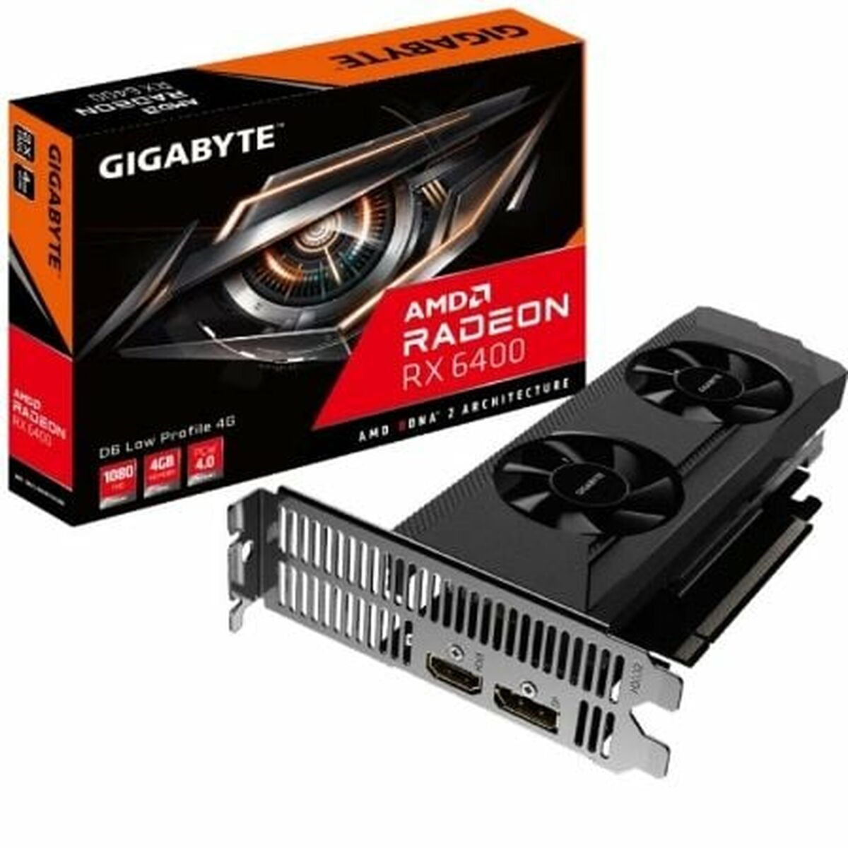 Carte Graphique Gigabyte 9VR64D6L-00-10 4 GB GDDR6 GDDR6X