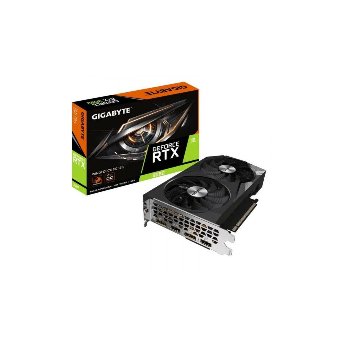 Scheda Grafica Gigabyte RTX 3060 Windforce OC 12G NVIDIA GeForce RTX 3060 12 GB RAM
