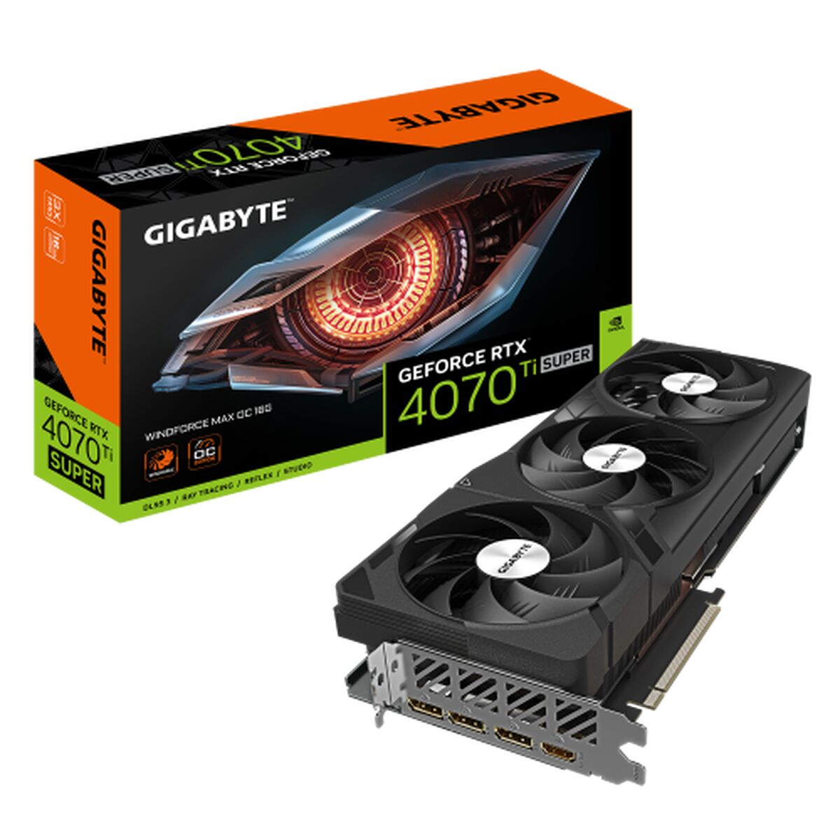 Scheda Grafica Gigabyte GV-N407TSWF3MAX OC-16GD GEFORCE RTX 4070 16 GB GDDR6