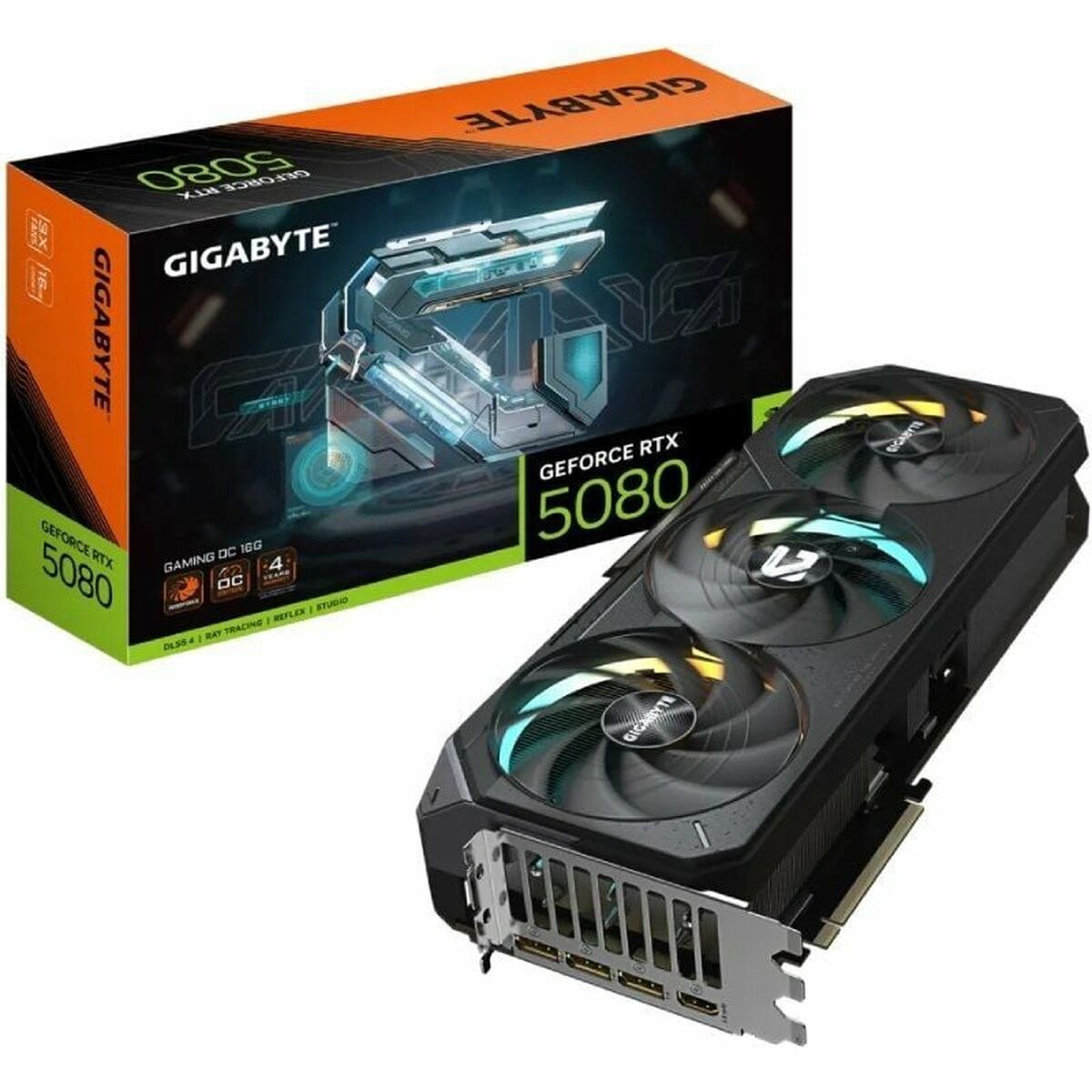 Picture of Graphics card Gigabyte GeForce RTX 5080 GAMING OC 16G GEFORCE RTX 5080 16 GB GDDR6 GDDR7