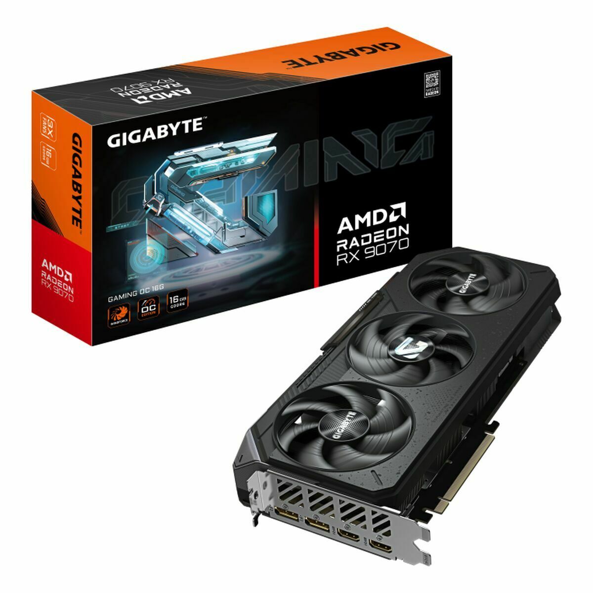 Afbeeldingen van Graphics card Gigabyte RX 9070 GAMING OC 16GB 16 GB GDDR6