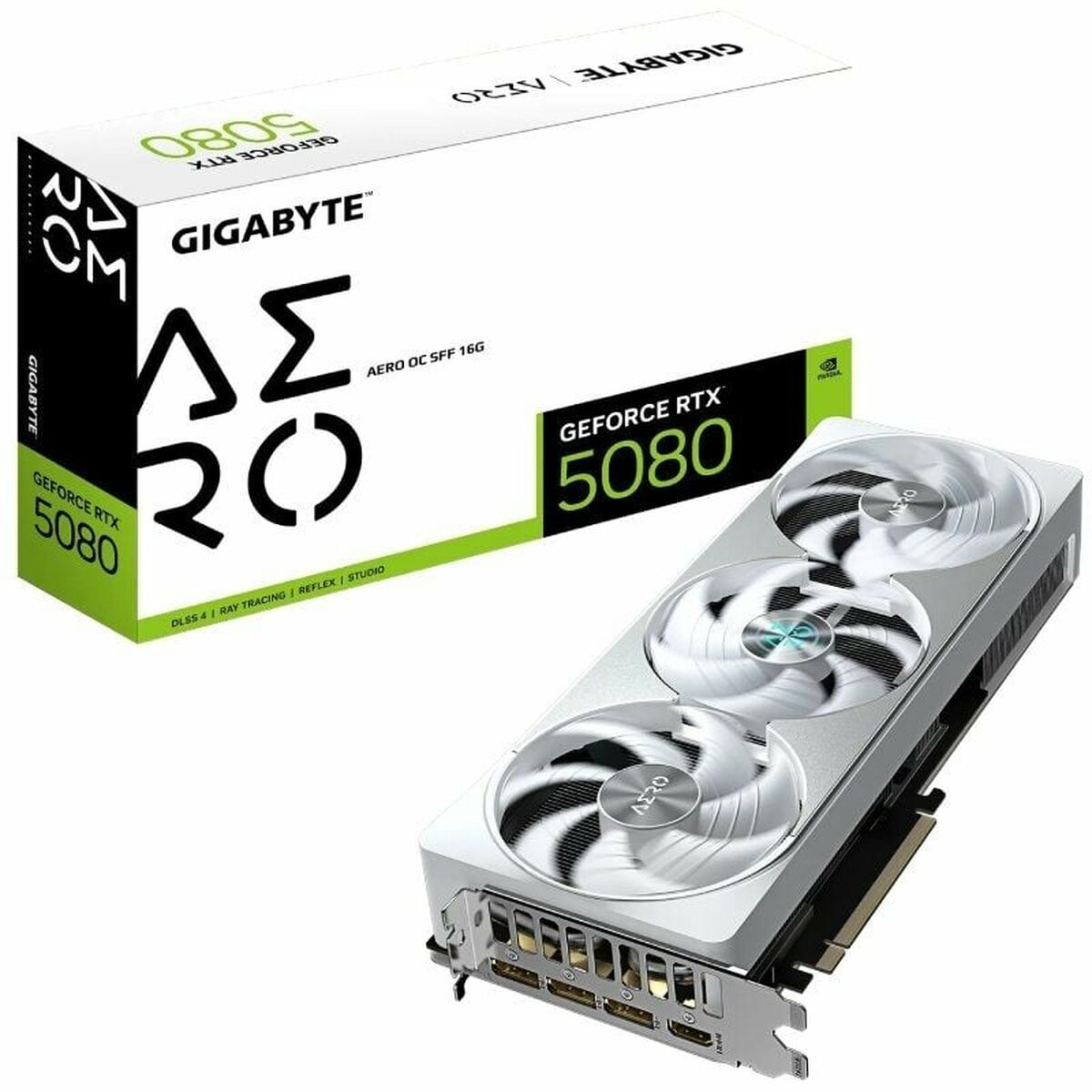 Picture of Graphics card Gigabyte GeForce RTX 5080 AERO OC SFF 16G GEFORCE RTX 5080 16 GB GDDR6 GDDR7