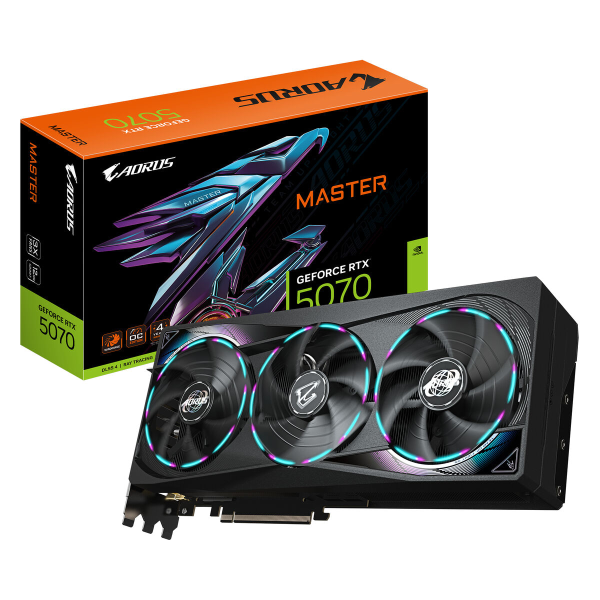 Afbeeldingen van Graphics card Gigabyte GV-N5070AORUS M-12GD nvidia geforce rtx 5070 12 GB GDDR6