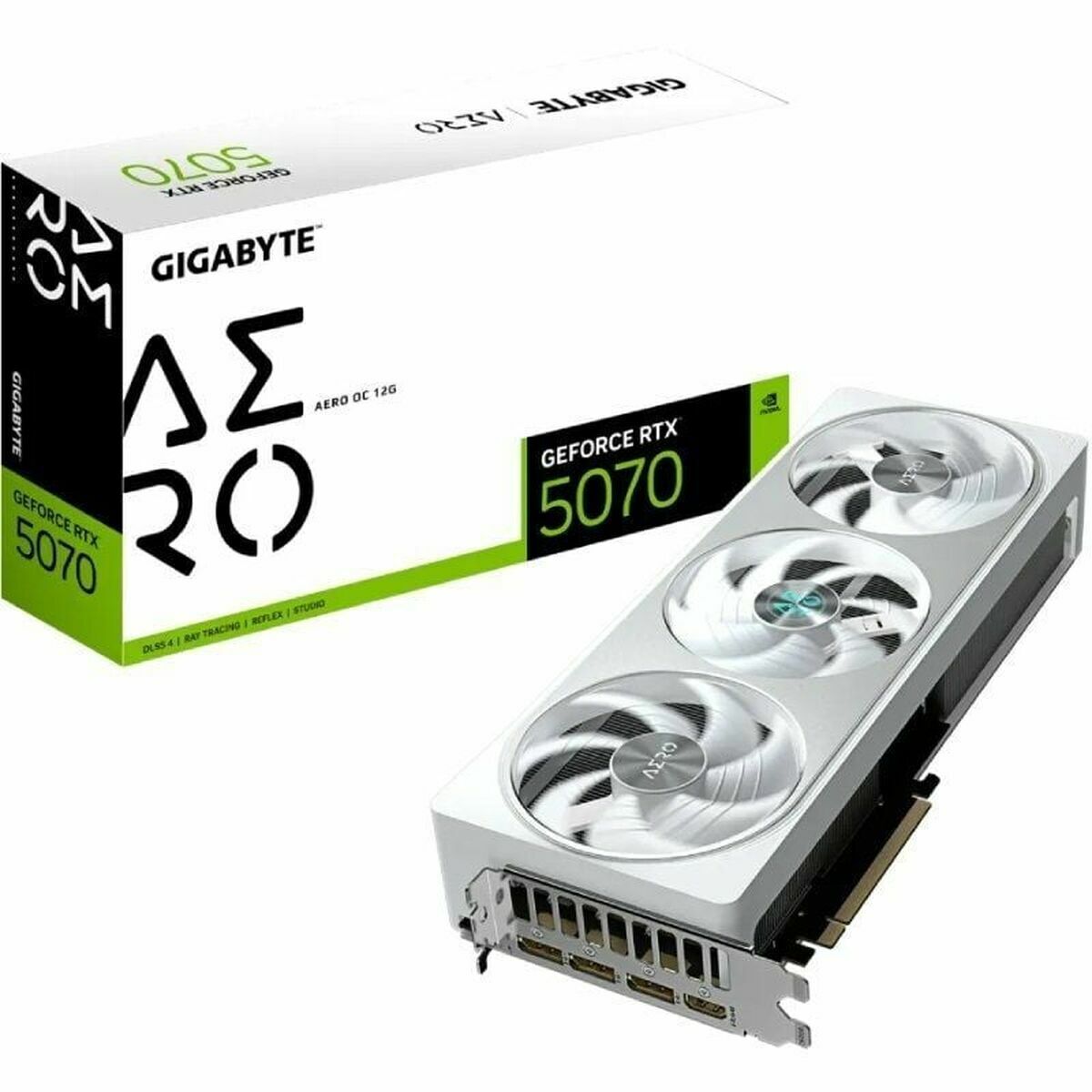 Picture of Graphics card Gigabyte GeForce RTX 5070 AERO OC 12G nvidia geforce rtx 5070 12 GB GDDR6 GDDR7