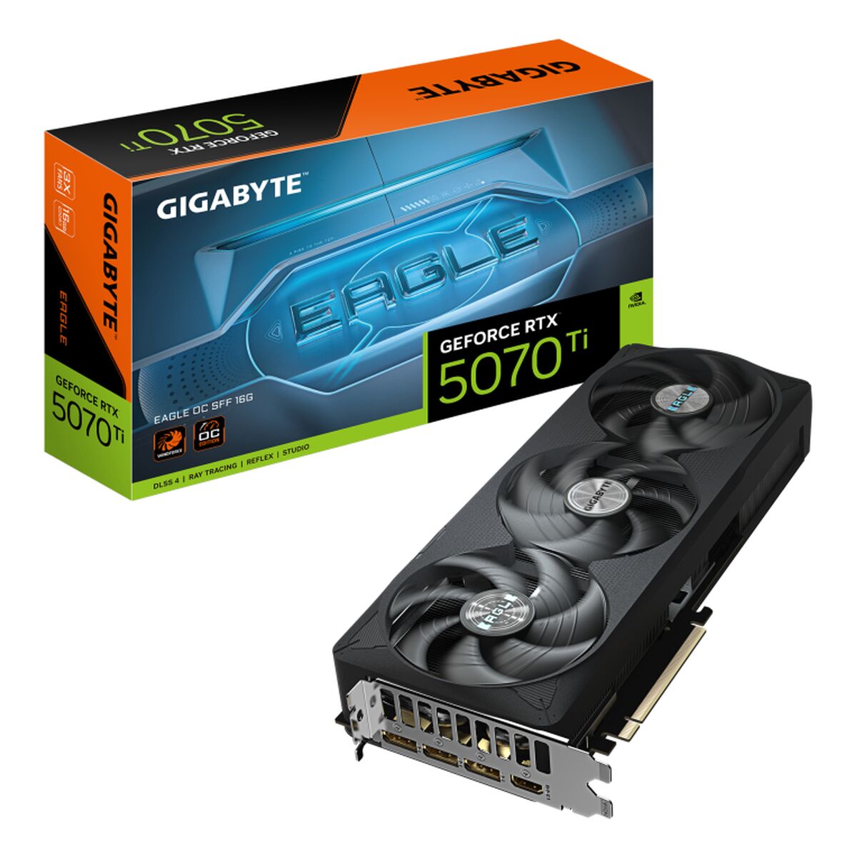 Afbeeldingen van Graphics card Gigabyte 9VN507TEO-00-G10 nvidia geforce rtx 5070 ti 16 GB GDDR7