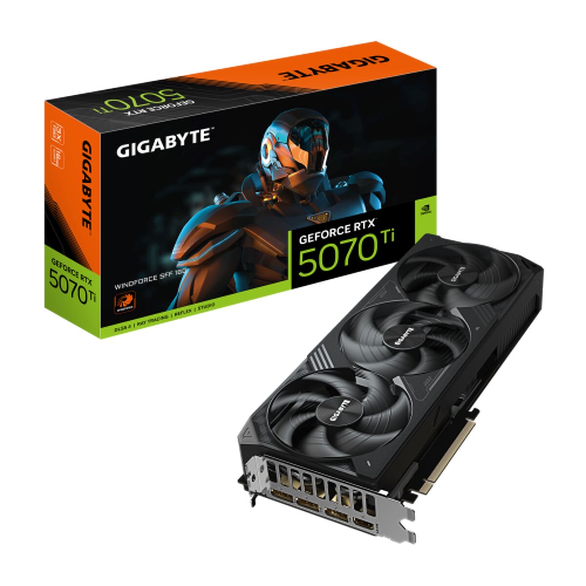 Bild von Grafikkarte Gigabyte GV-N507TWF3-16GD nvidia geforce rtx 5070 ti 16 GB GDDR6 GDDR7