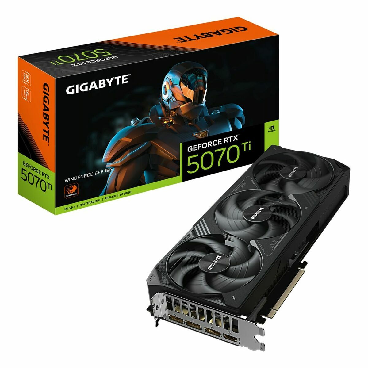Afbeeldingen van Graphics card Gigabyte GV-N507TWF3-16GD nvidia geforce rtx 5070 ti 16 GB GDDR6