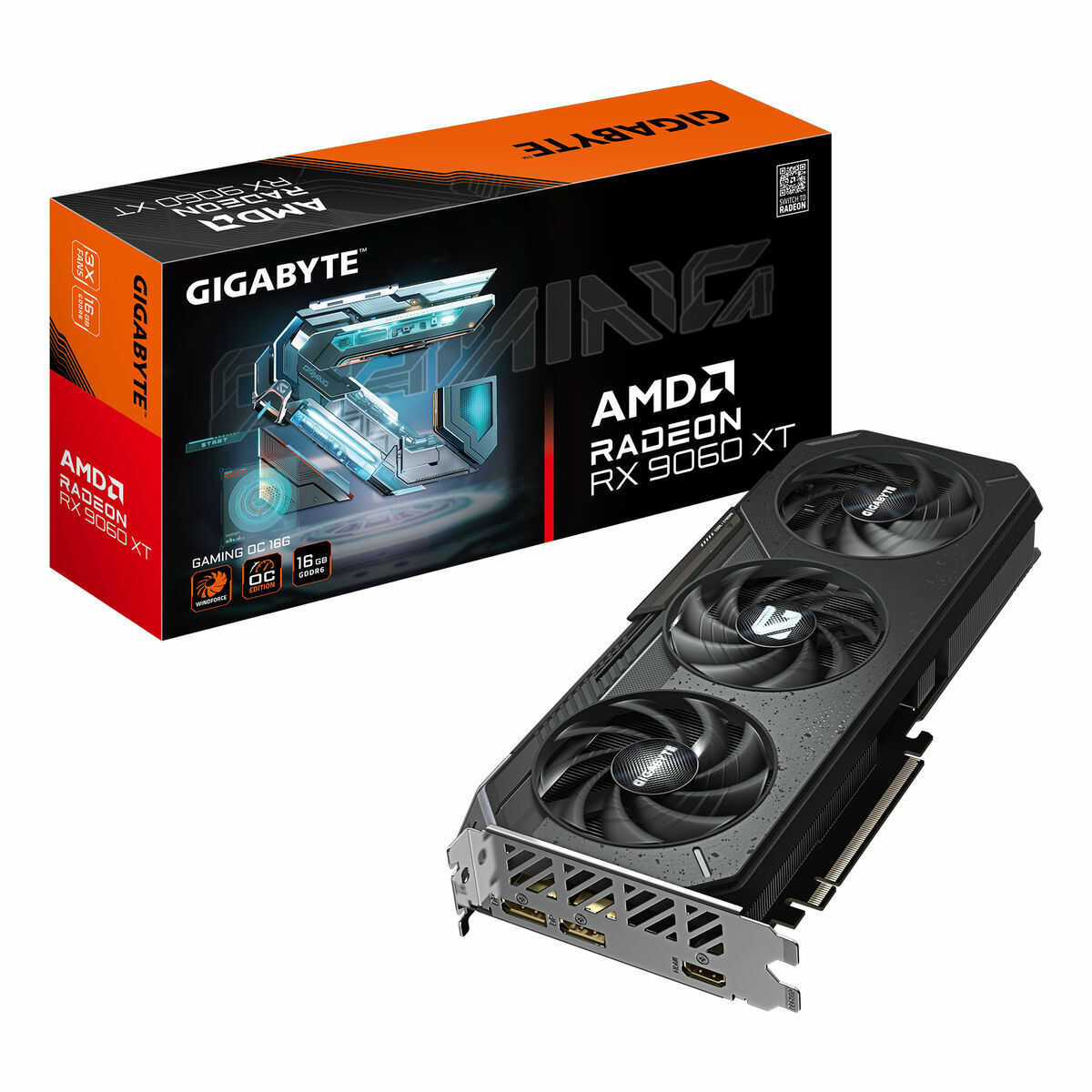Bild von Grafikkarte Gigabyte GV-R9060XTGAMING OC-16GD GDDR6 RADEON RX 9060 XT 16 GB