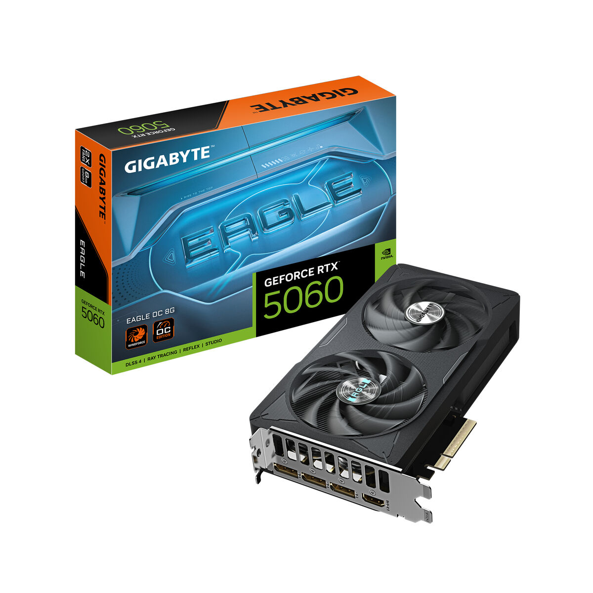 Carte Graphique Gigabyte GV-N5060EAGLE OC-8GD GEFORCE RTX 5060 8 GB GDDR7