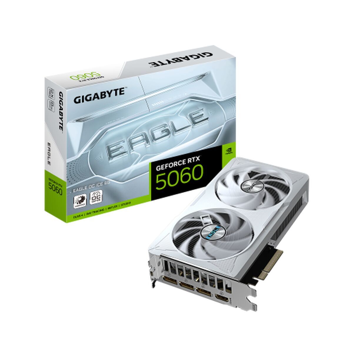 Obrazek Graphics card Gigabyte GV-N5060EAGLEOC ICE-8GD GEFORCE RTX 5060 8 GB GDDR7