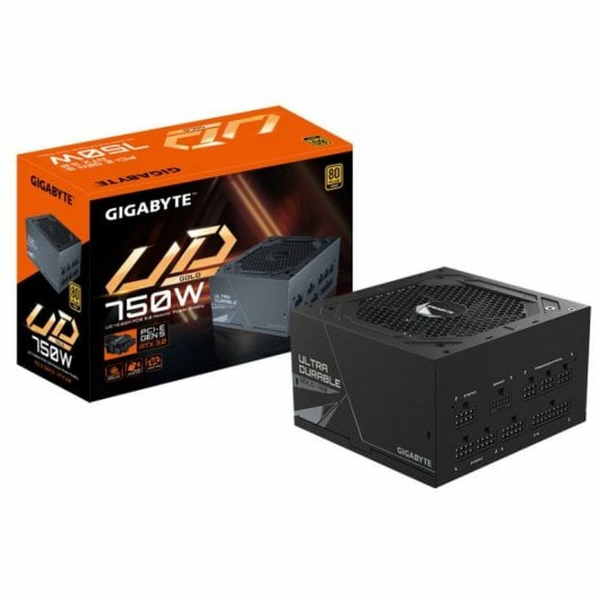 Afbeeldingen van Power supply Gigabyte GP-UD750GM PG5 750W 80+ GOLD 750 W 105 W 80 Plus Gold