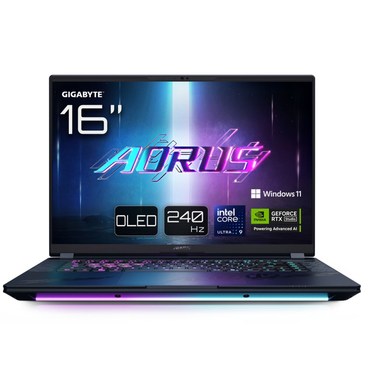Laptop Gigabyte AORUS MASTER 16 BYHC5ESE64SP 16" intel core ultra 9 275HX 32 GB RAM 1 TB SSD RTX 5080 Qwerty Español