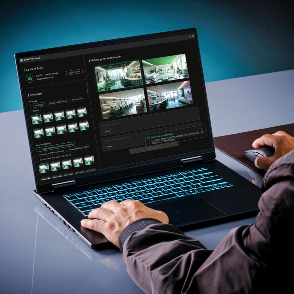 Picture of Laptop Gigabyte GAMING A16 CWHI3ES864SD 16" Intel Core i7-13620H 32 GB RAM 1 TB SSD nvidia geforce rtx 5070