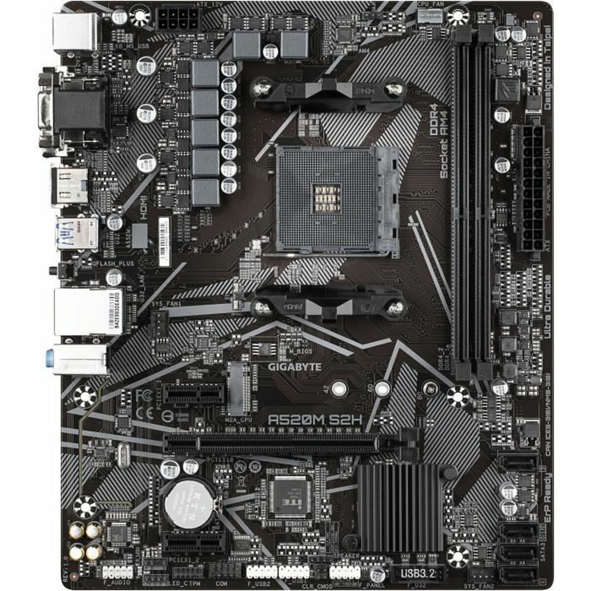 Picture of Motherboard Gigabyte A520M S2H AMD AM4 AMD A520 AMD