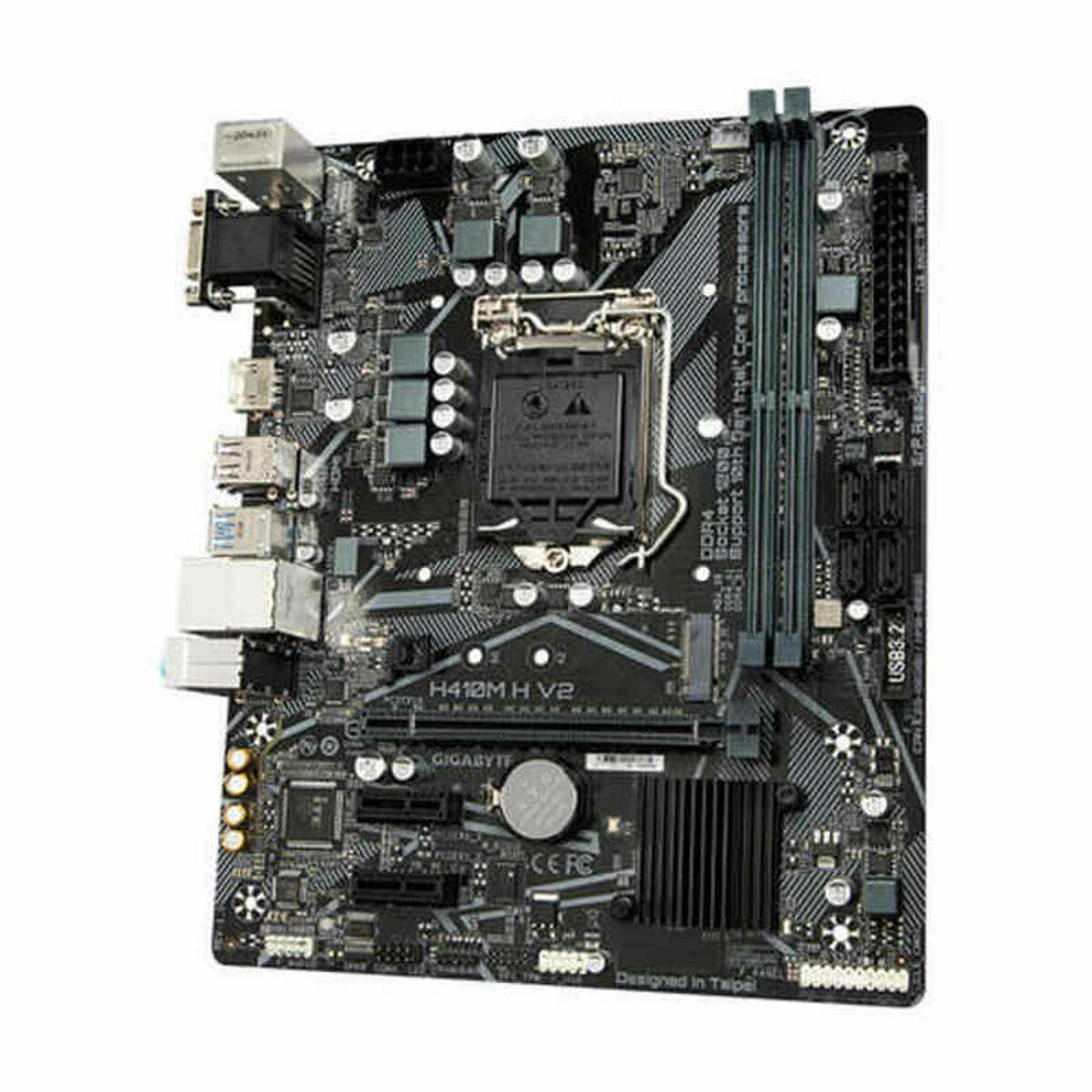 Afbeeldingen van Motherboard Gigabyte H410M H V2 mATX LGA1200 LGA 1200 Intel H410