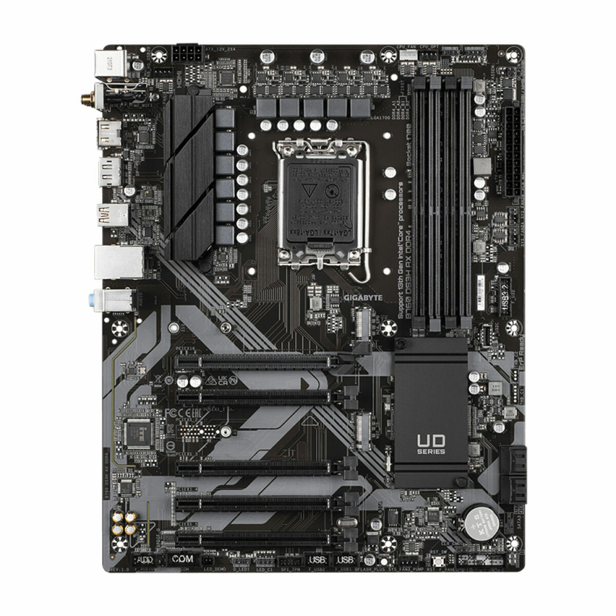 Gigabyte B760 DS3H AX DDR4 bundkort til Intel LGA 1700