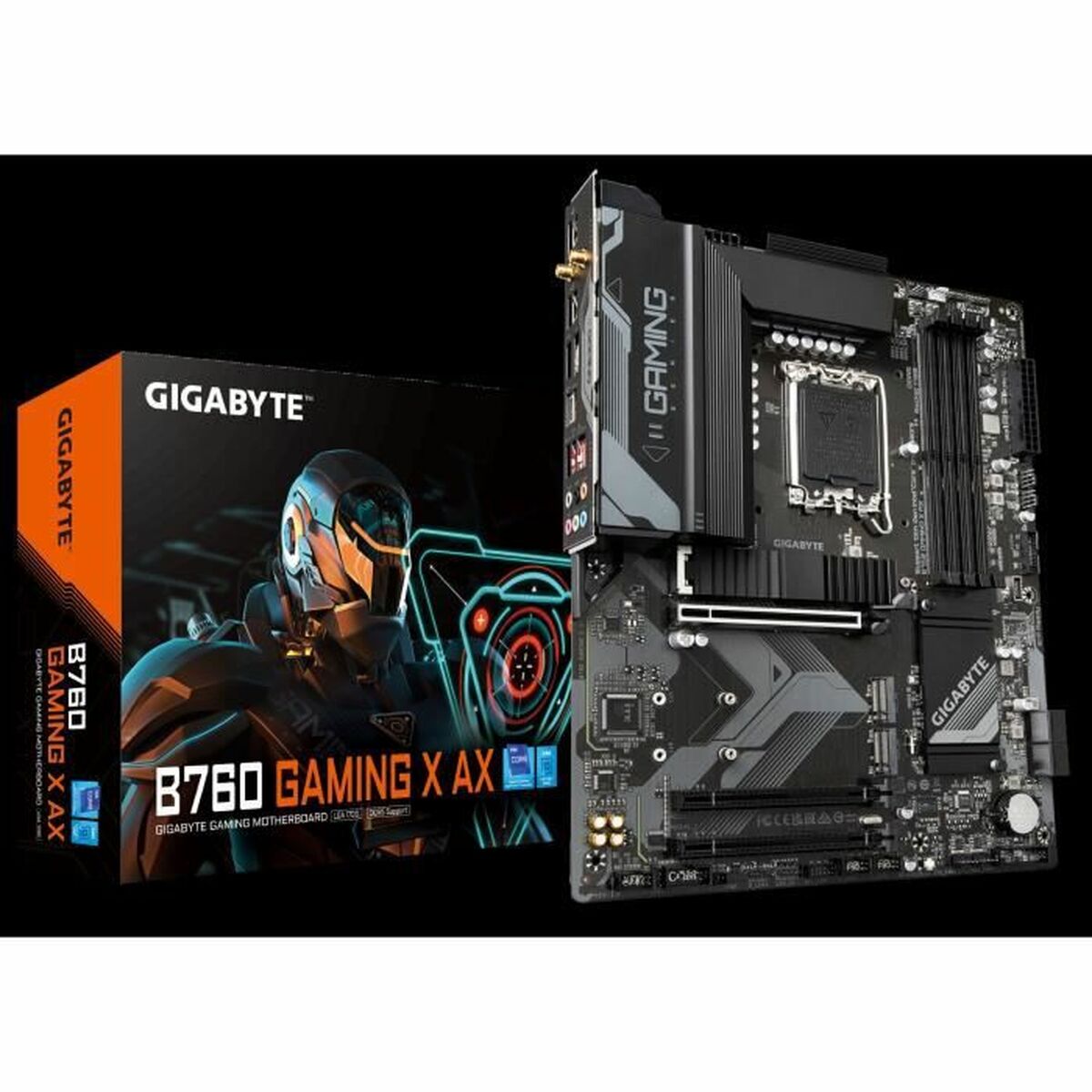 Afbeeldingen van Motherboard Gigabyte B760 GAMING X AX 256 MB Intel LGA 1700