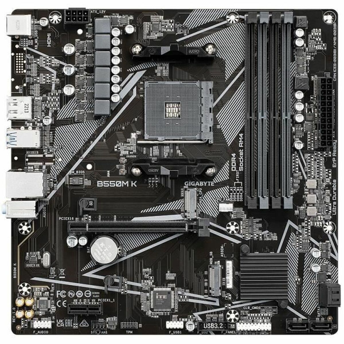 Picture of Motherboard Gigabyte B550M K 1.0 AMD B550 AMD AMD AM4