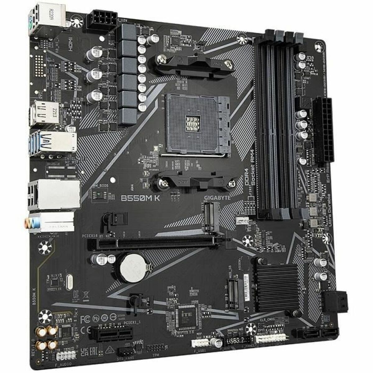 Picture of Motherboard Gigabyte B550M K 1.0 AMD B550 AMD AMD AM4