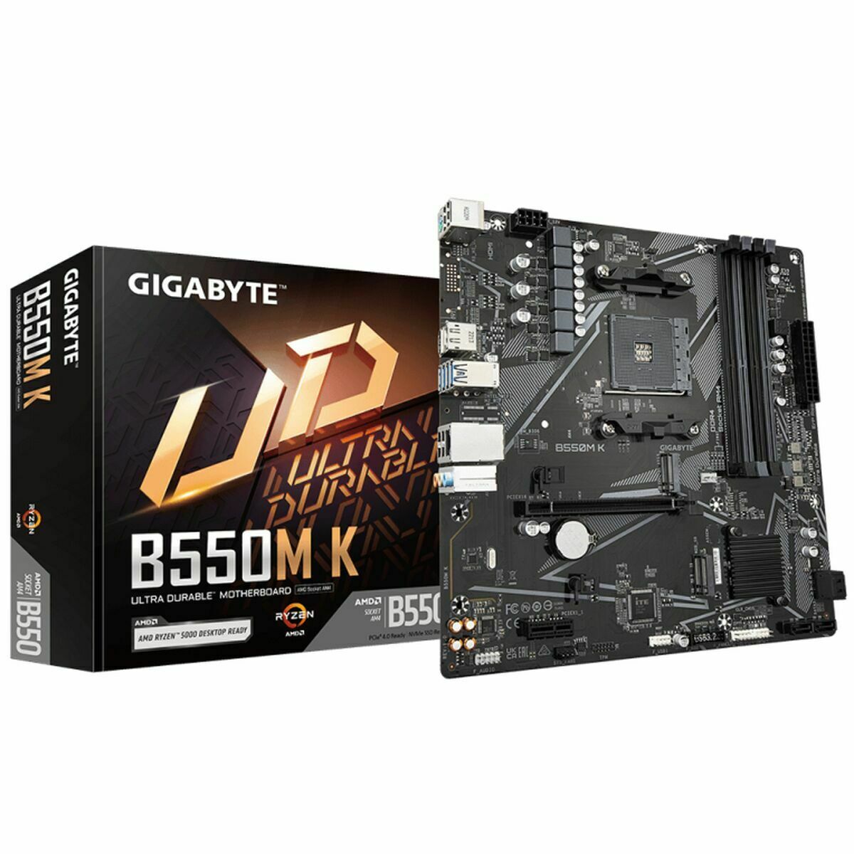 Picture of Motherboard Gigabyte B550M K AMD AM4