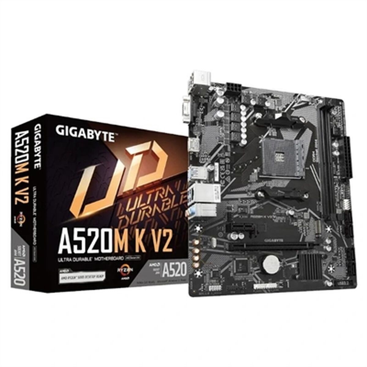 Picture of Motherboard Gigabyte A520M K V2 AMD A520 AMD AM4