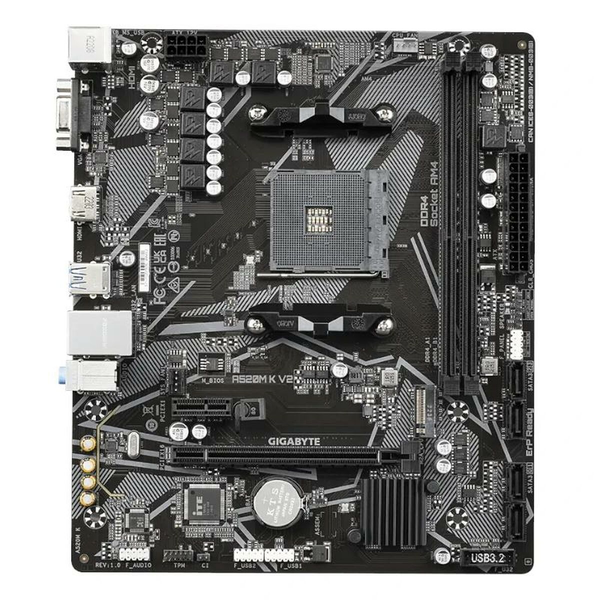 Bild von Motherboard Gigabyte A520M K V2 AMD A520 AMD AM4