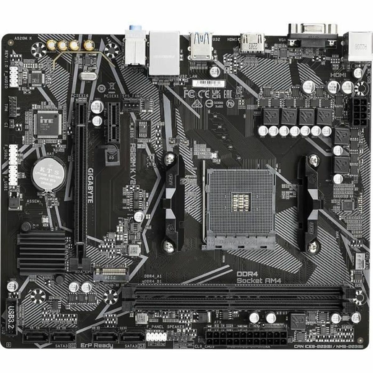 Picture of Motherboard Gigabyte A520M K V2 AMD AM4 AMD A520 AMD