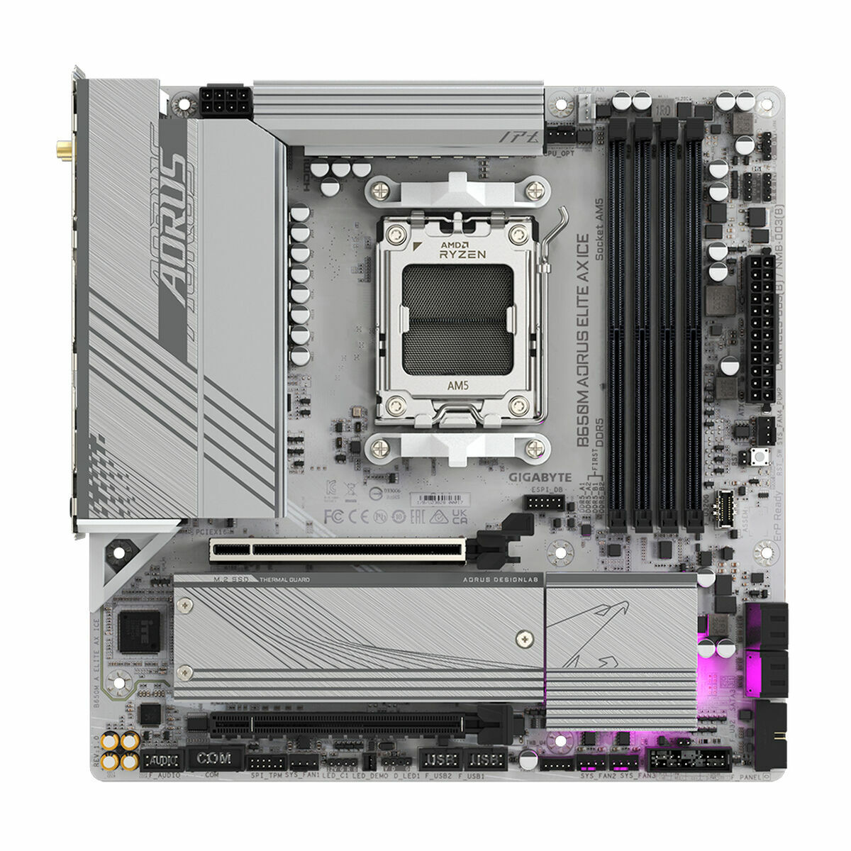 Picture of Motherboard Gigabyte B650M AORUS ELITE AX ICE AMD B650 AMD AM5