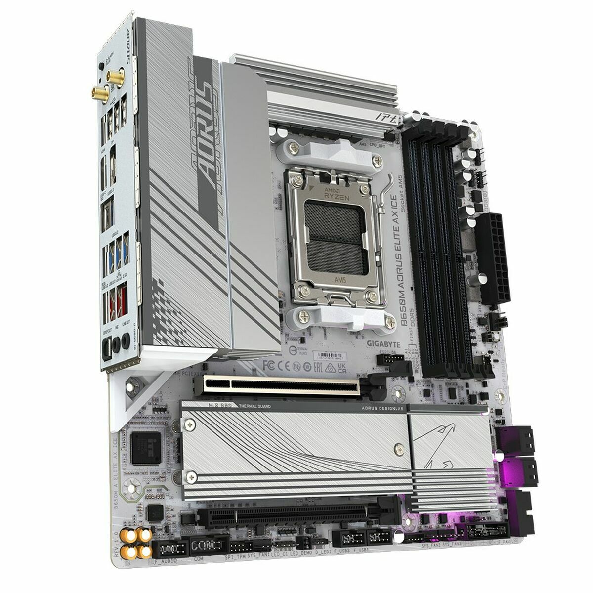 Picture of Motherboard Gigabyte B650M AORUS ELITE AX ICE AMD B650 AMD AM5