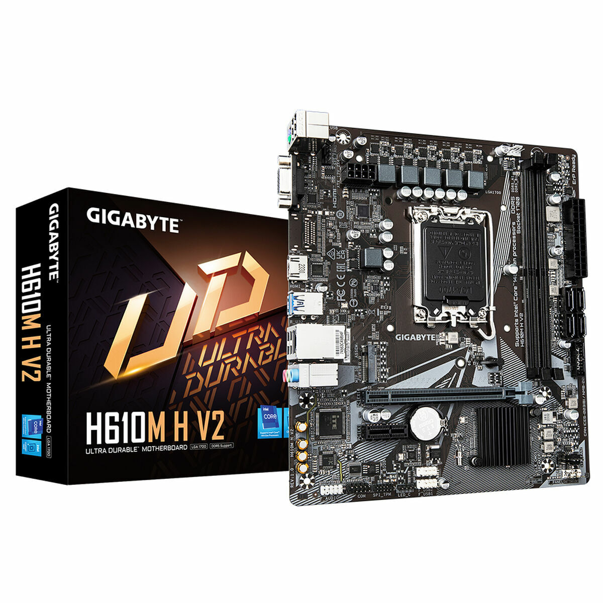 Picture of Motherboard Gigabyte H610M H V2 H610 LGA 1700