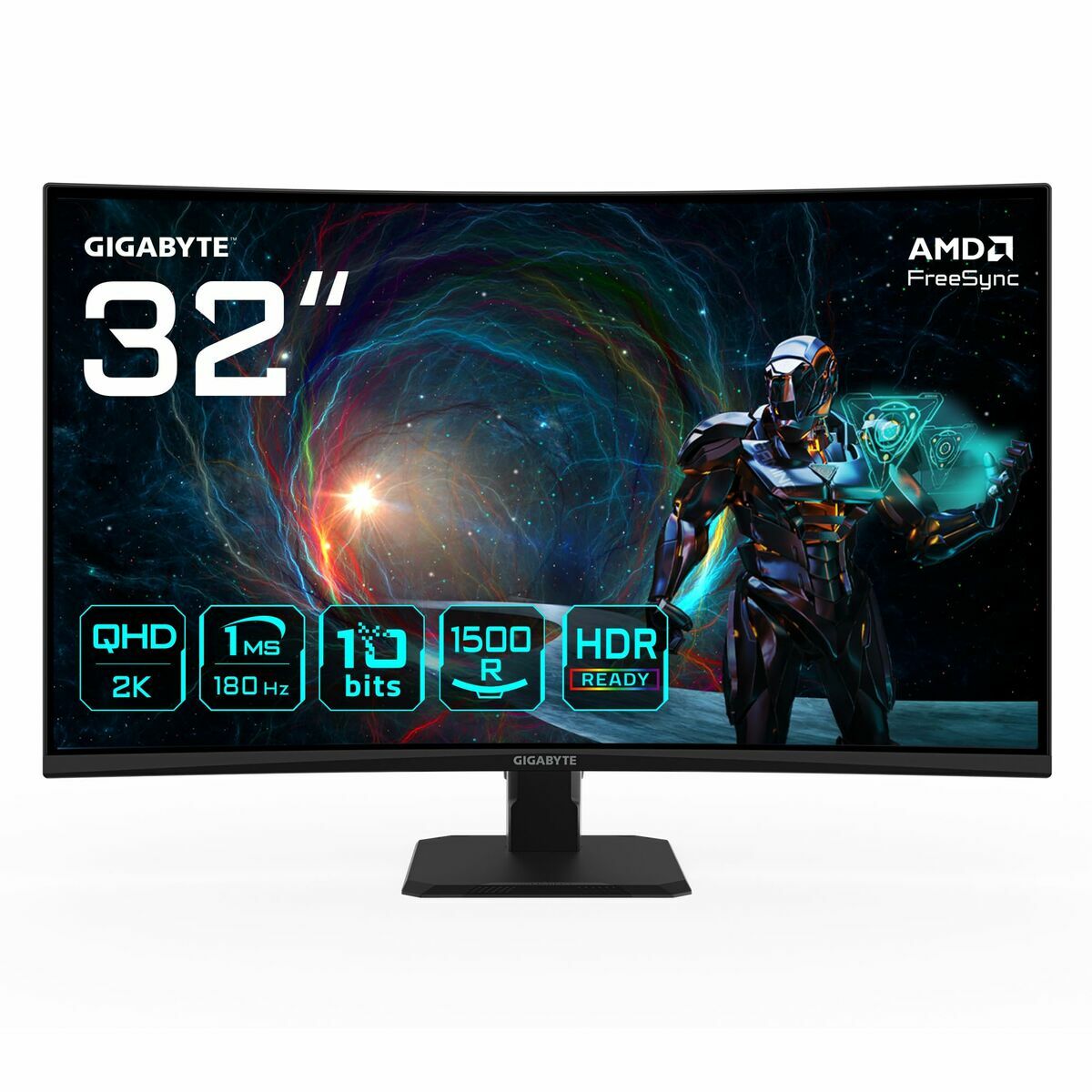 Afbeeldingen van Gaming Monitor Gigabyte 20VM0-GS32QCABM-1EUR Quad HD 31,5"