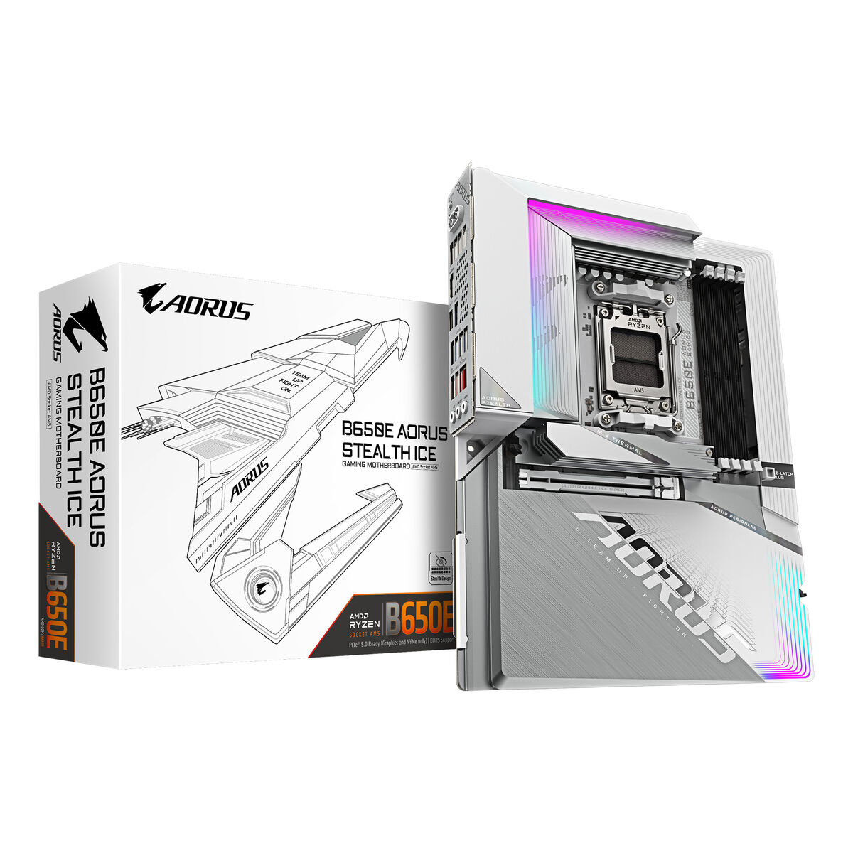Afbeeldingen van Motherboard Gigabyte B650E AORUS STEALTH ICE AMD AMD B650 AMD AM5