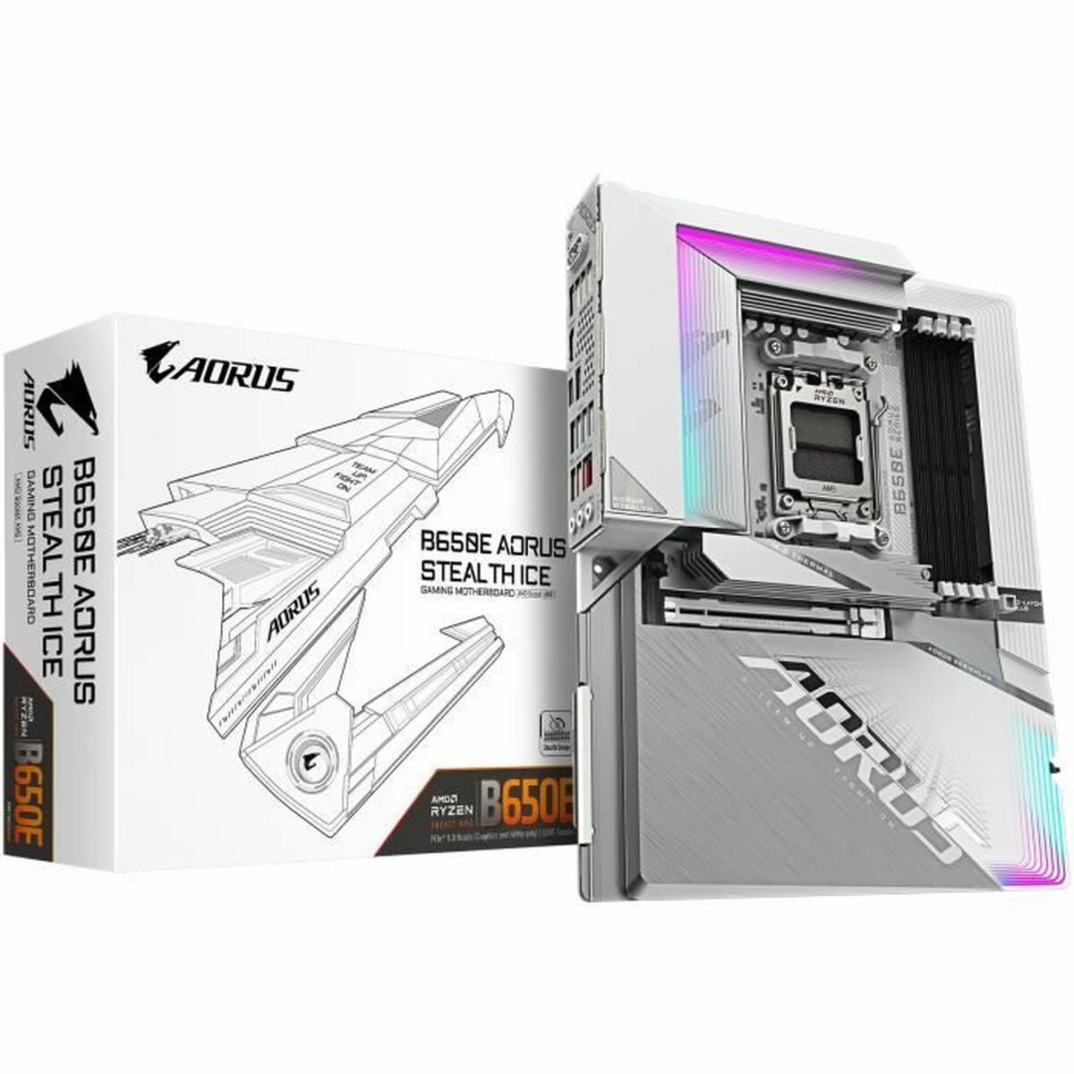 Afbeeldingen van Motherboard Gigabyte B650E AORUS STEALTH ICE AMD AMD B650 AMD AM5