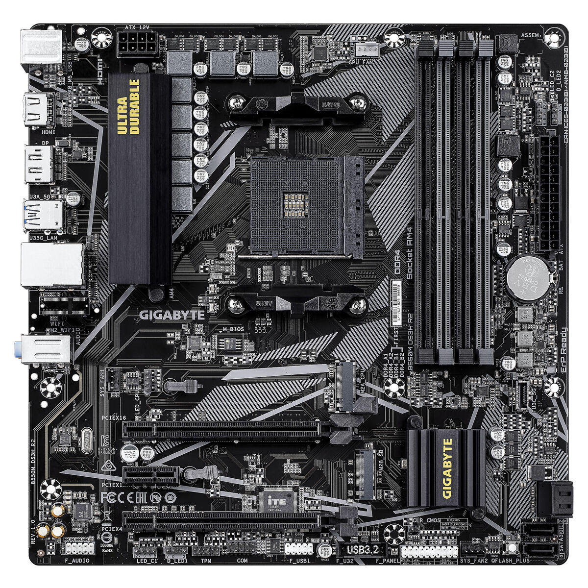 Picture of Motherboard Gigabyte B550M DS3H R2 AMD B550 AMD AM4