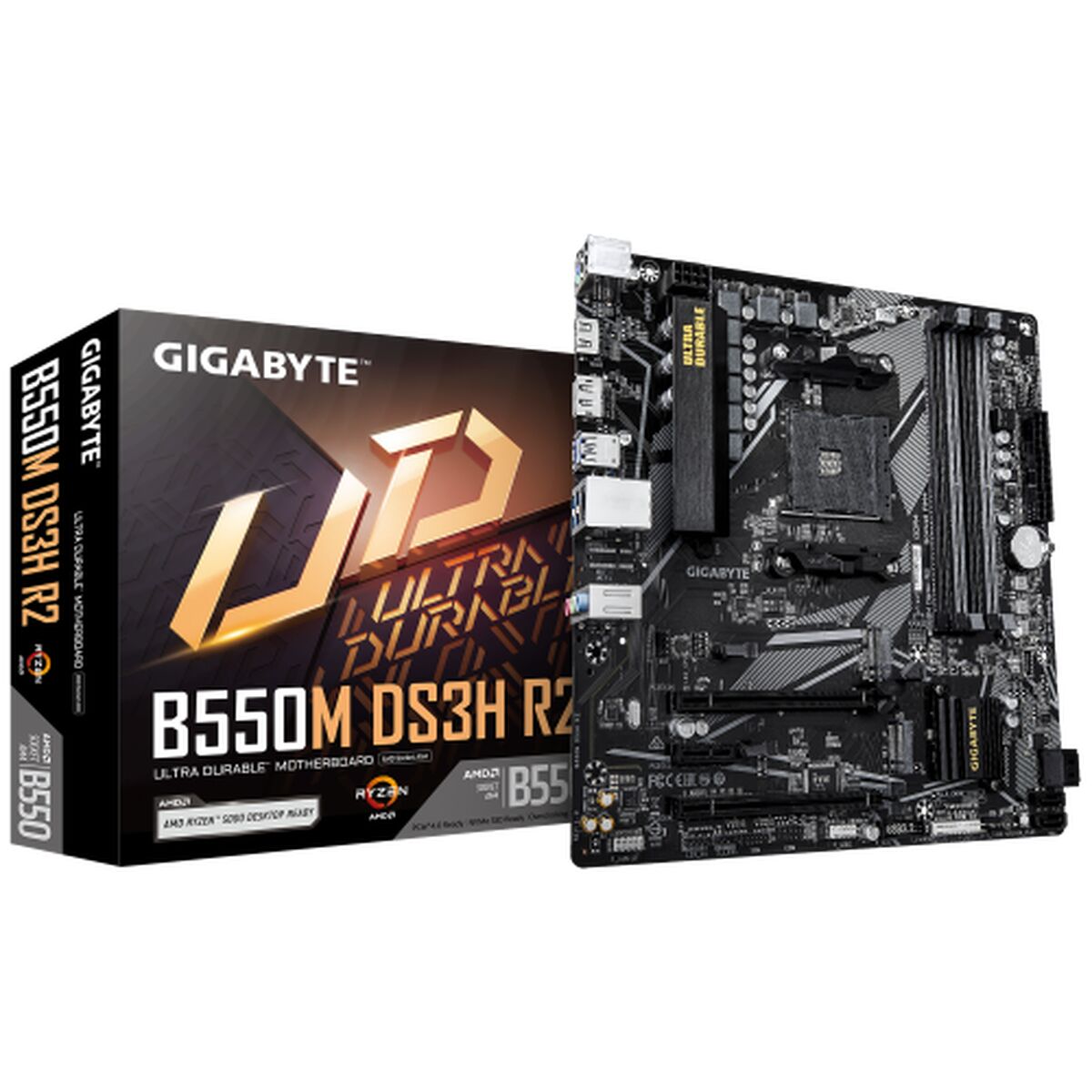 Picture of Motherboard Gigabyte B550M DS3H R2 AMD B550 AMD AM4